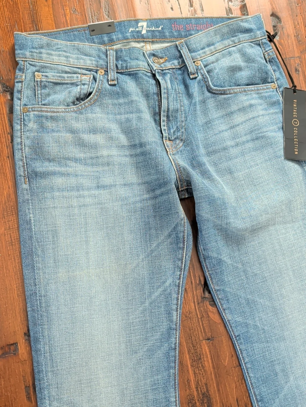 7 For All Mankind The Straight Tapered Straight Leg Jeans Size 31 New